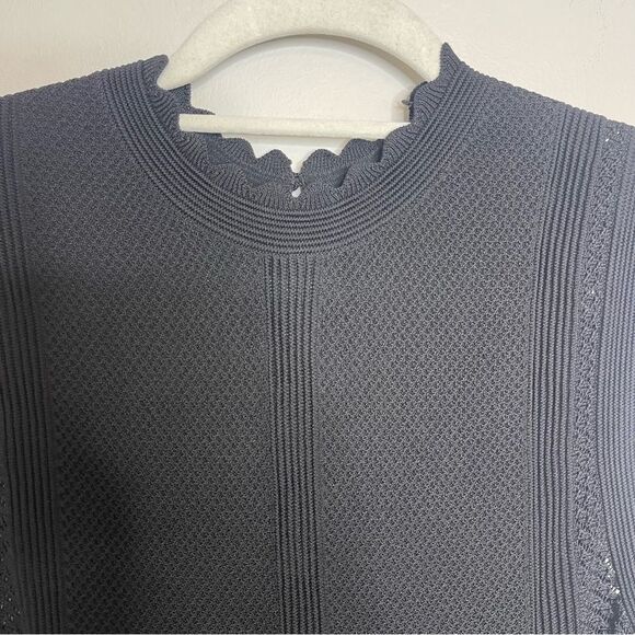 $445 The Kooples Long black openwork knit dress NWT - Picture 10 of 13